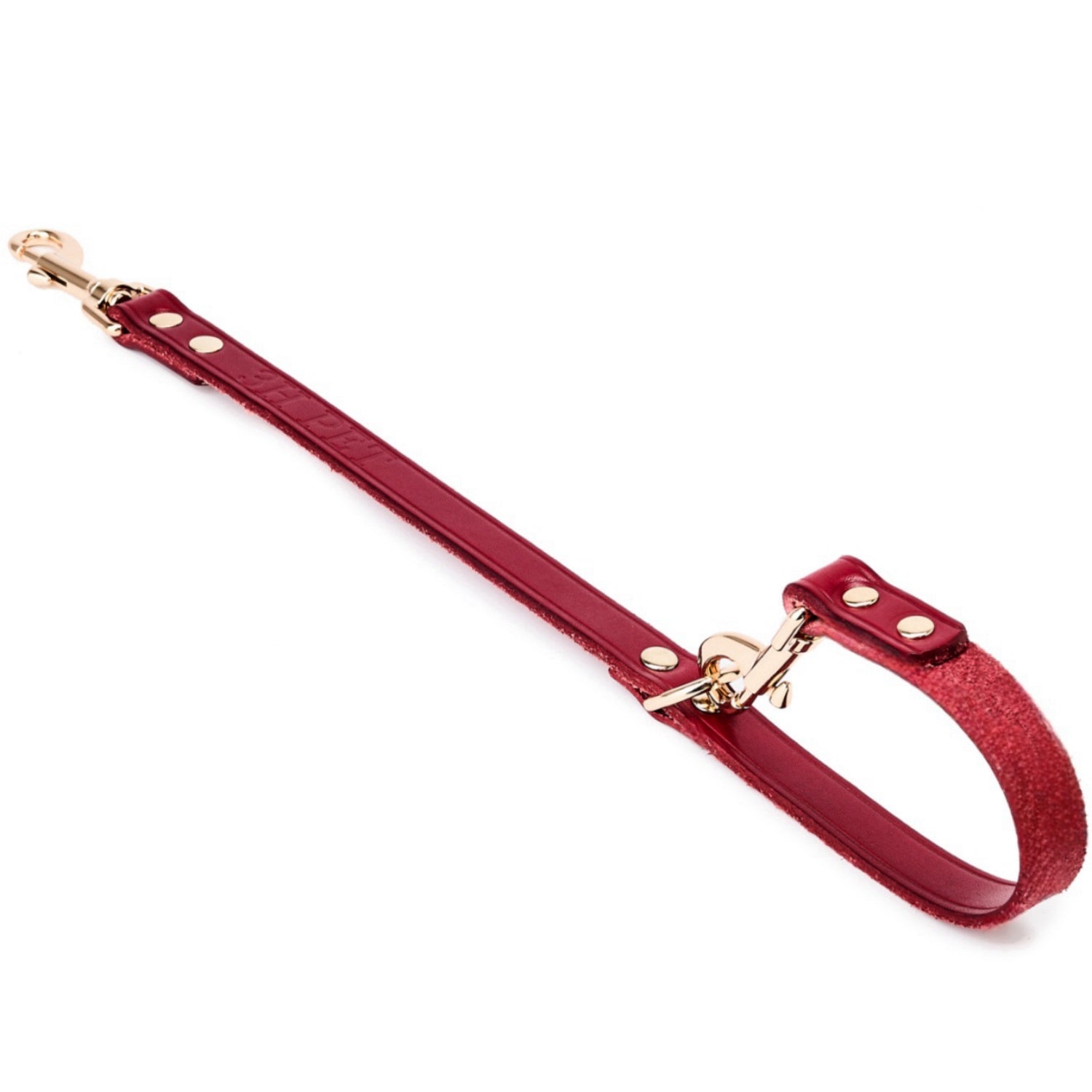 2 Dogs Leash - Leather Leash Coupler|Red