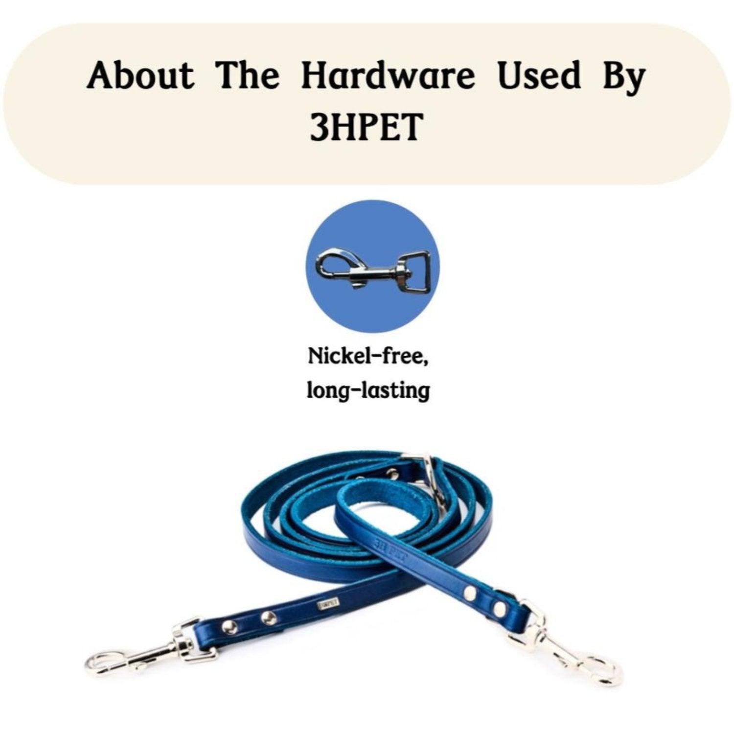 Adjustable Hands Free Leash Blue