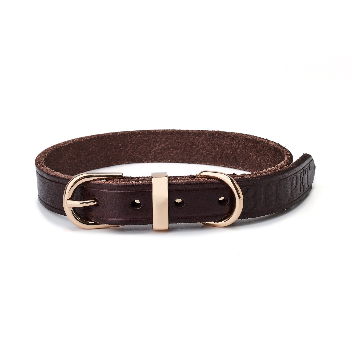 Classic Leather Collar Brown