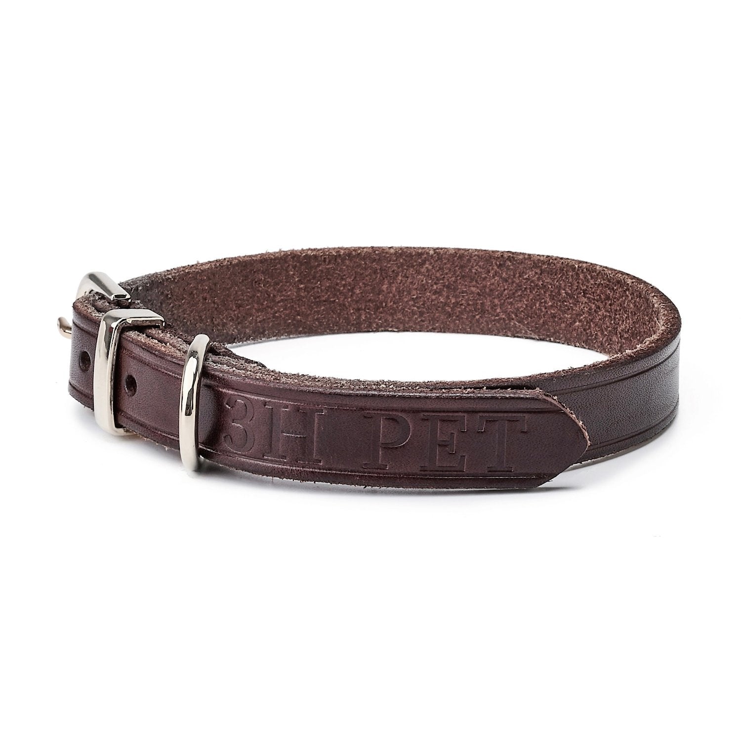 Classic Leather Collar Brown