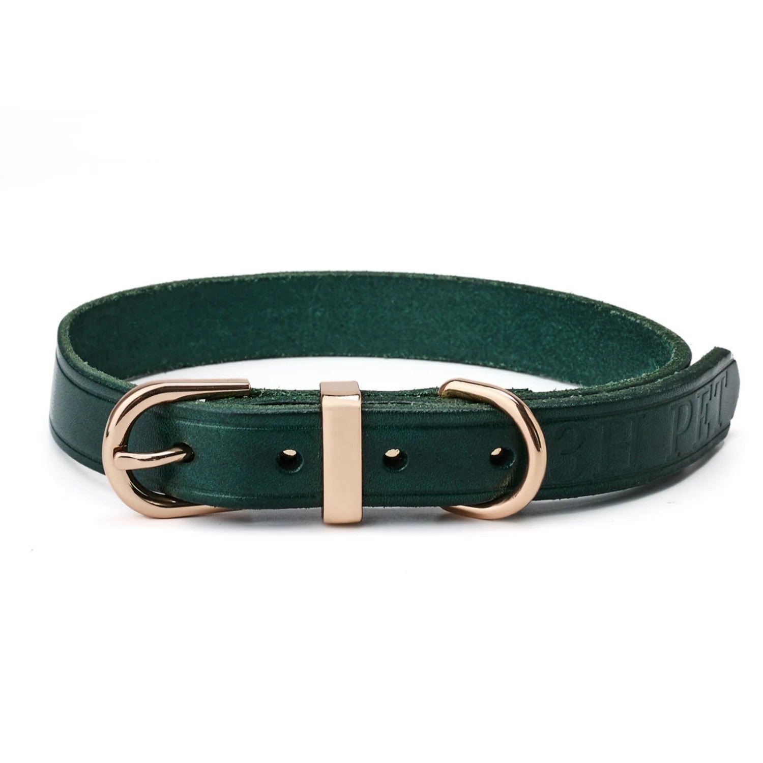 Classic Leather Collar Green