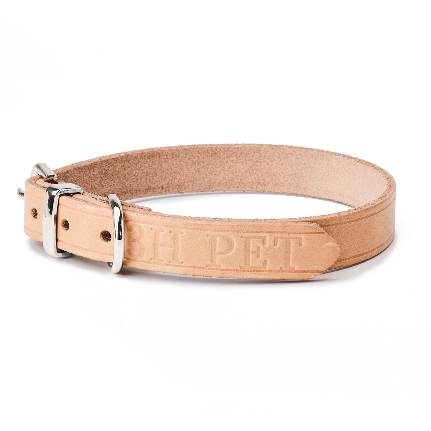 Classic Leather Collar Nature