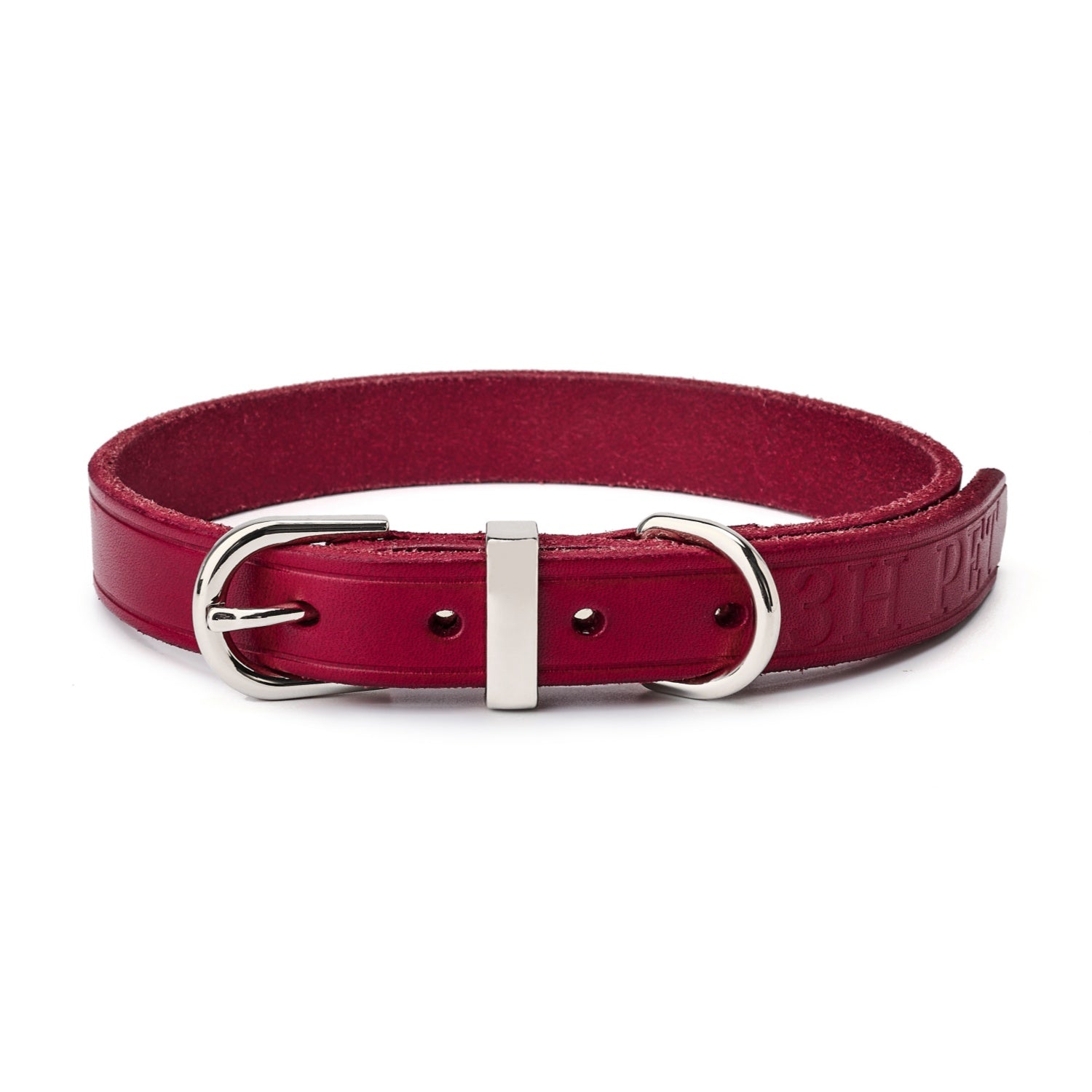 Classic Leather Collar Red