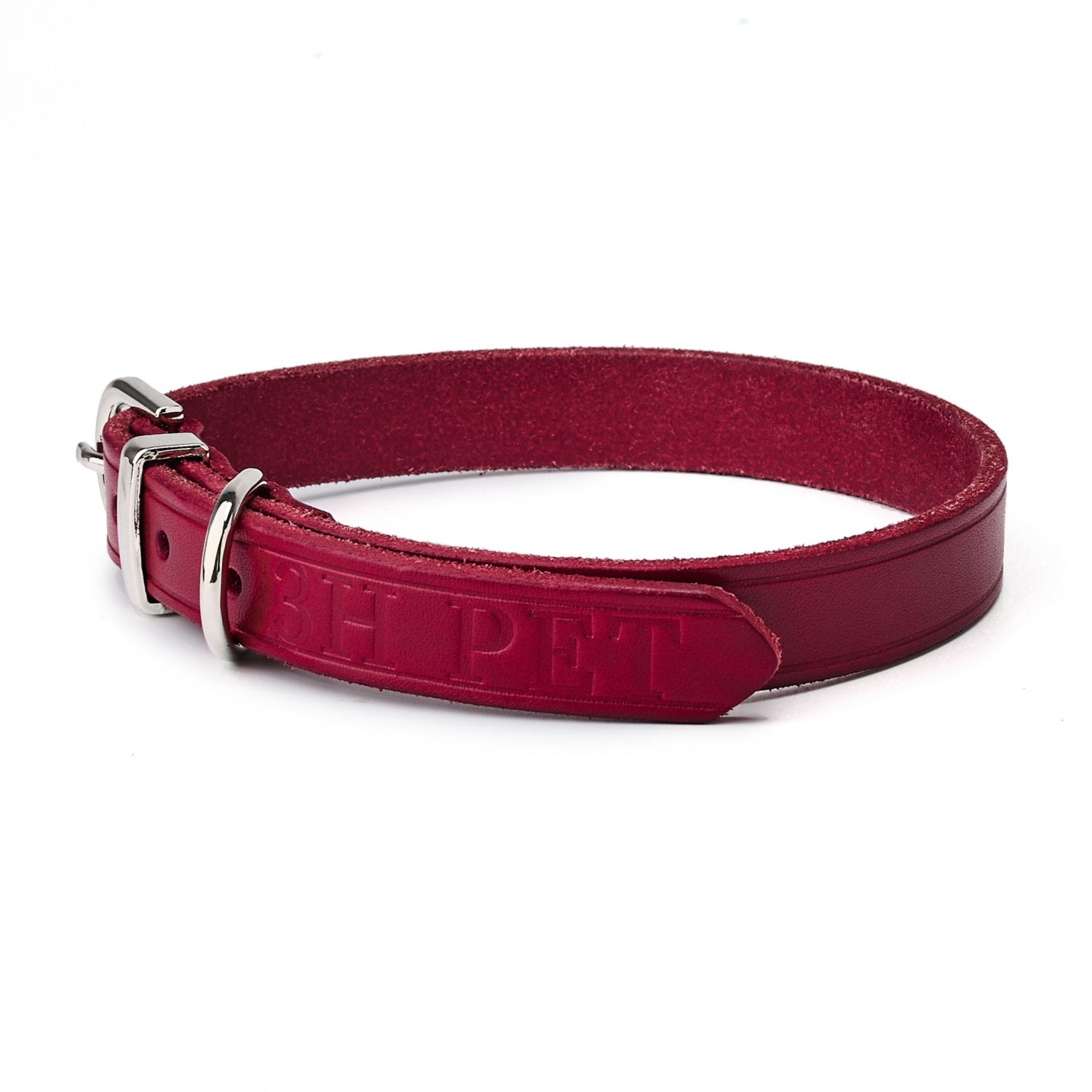Classic Leather Collar Red