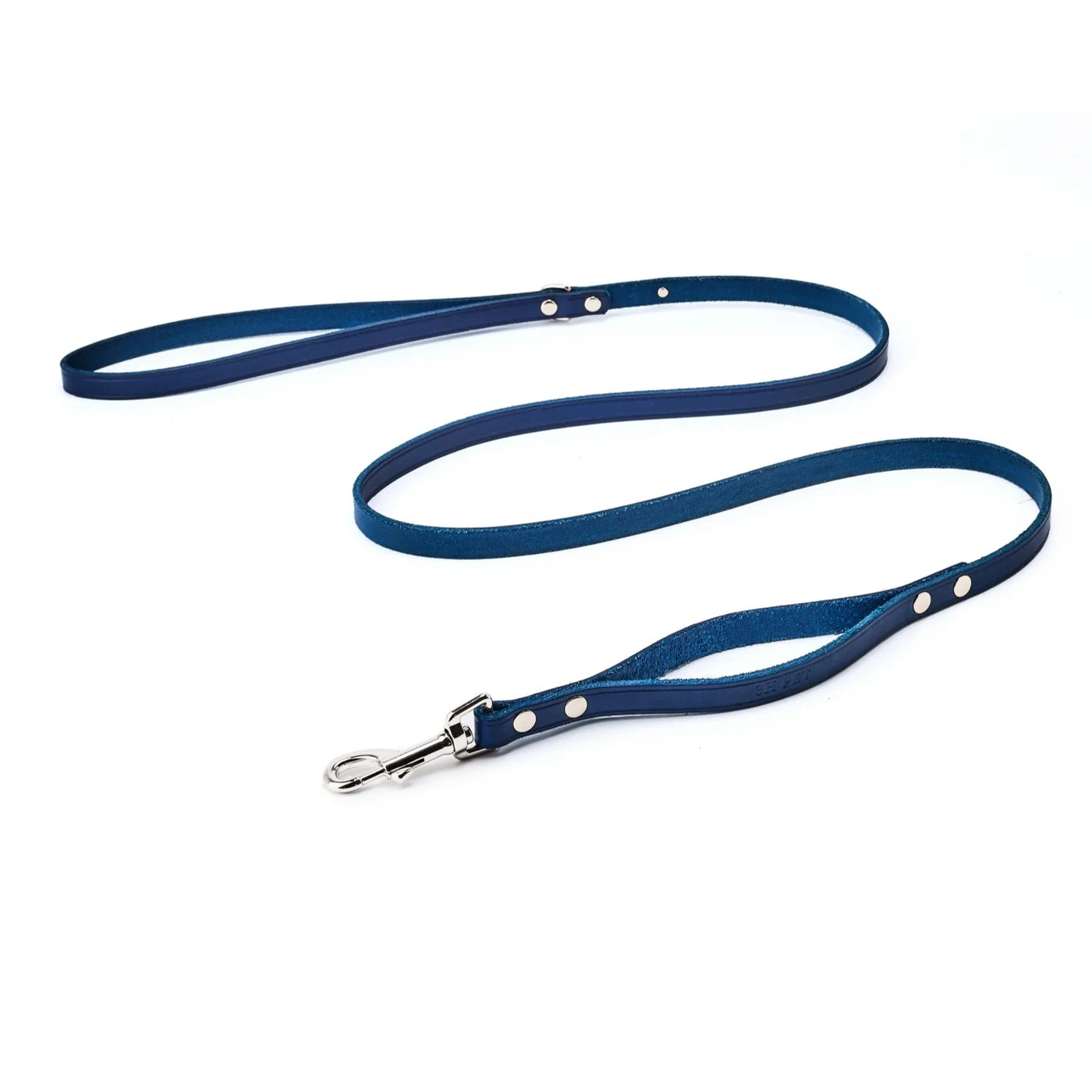 Double Handle Leash Blue