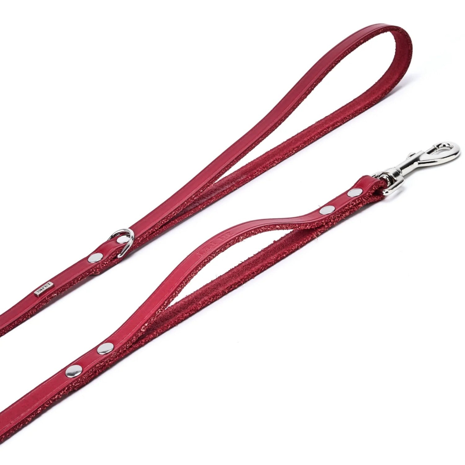 Double Handle Leash Red