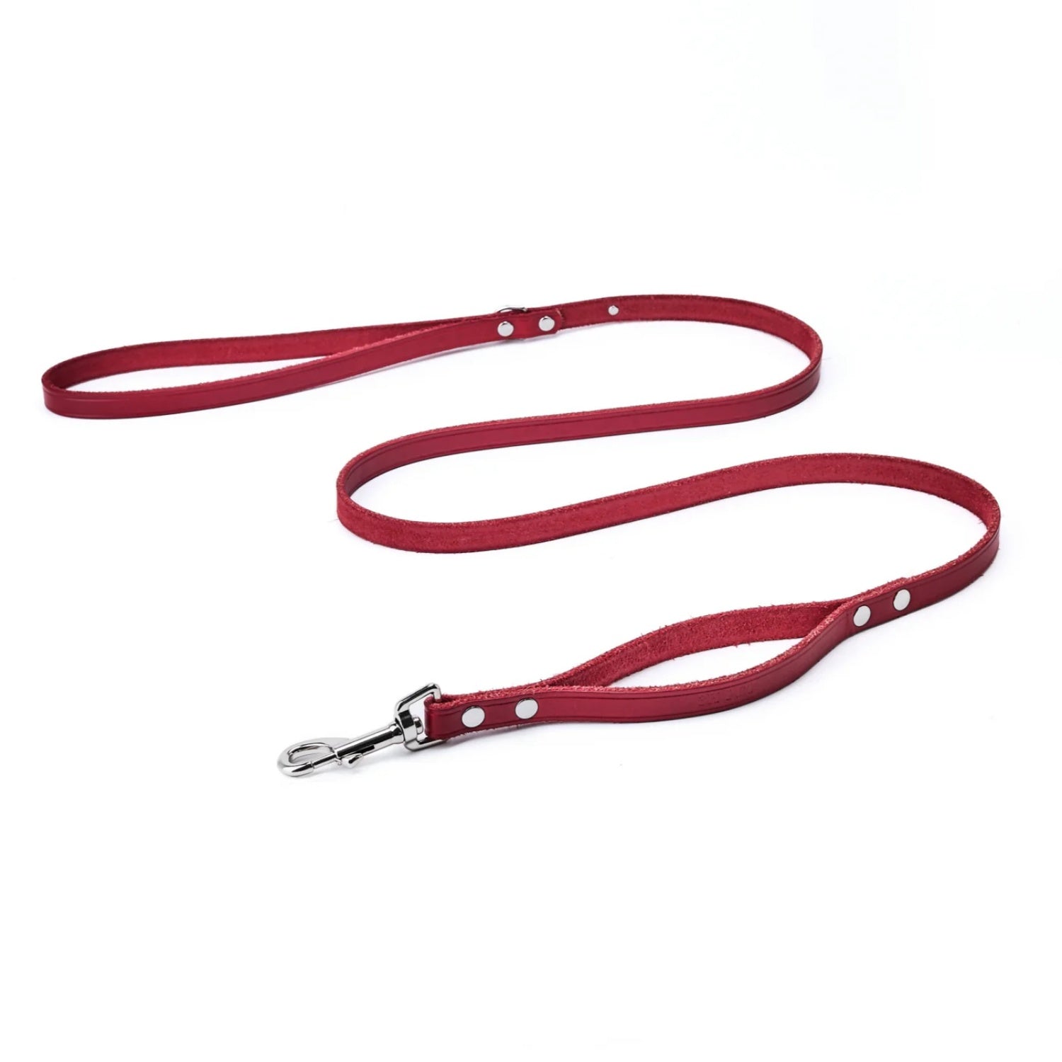 Double Handle Leash Red