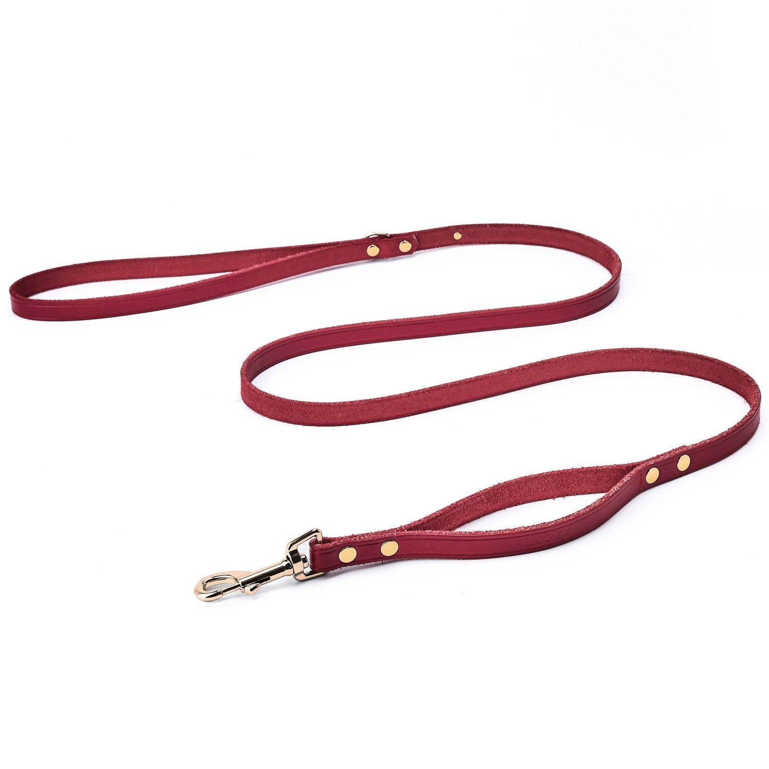 Double Handle Leash Red