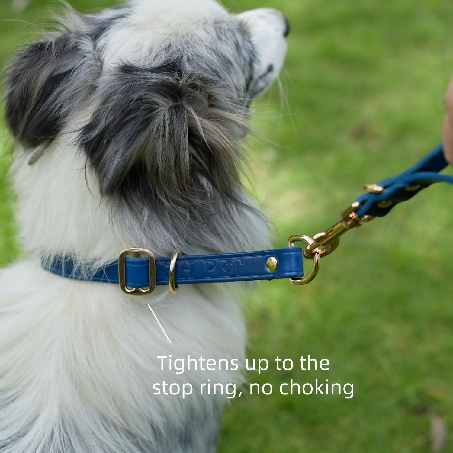 Slip Collar with Slidable Stop Ring Blue